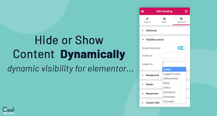 Content Visibility in Elementor