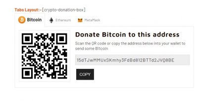 donation box cryptocurrency