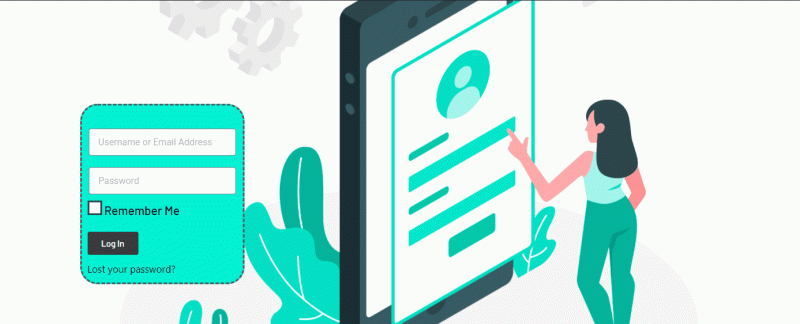create a stylish login page image 5