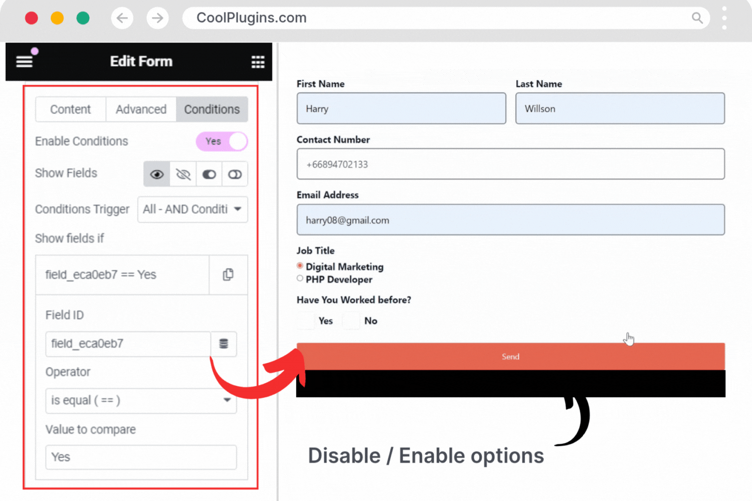 conditional field
