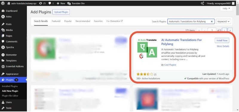 Installing AI Automatic Translations For Polylang