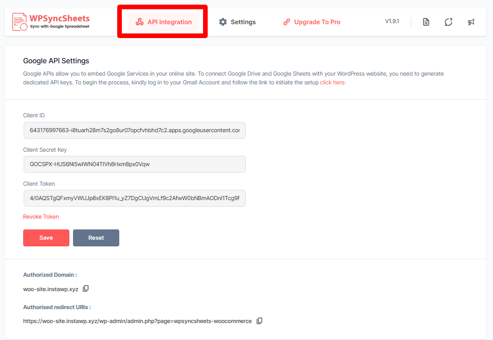 API integration