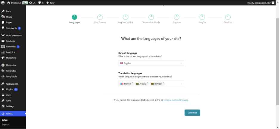 WPML setup