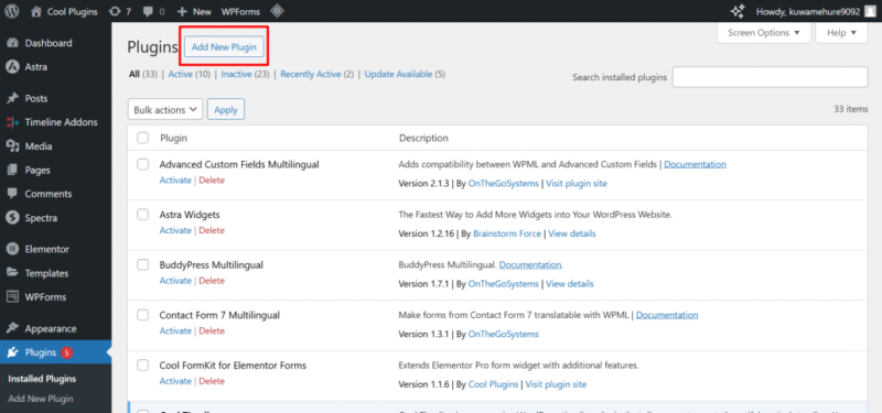 add new plugin