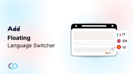 floating language switcher using Polylang