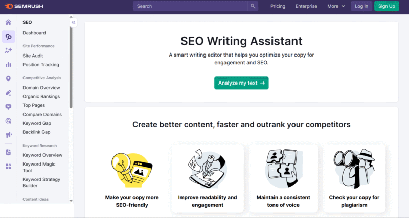 semrush seo writing