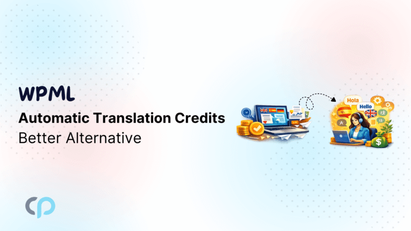 WPML automatic translation credits alternative