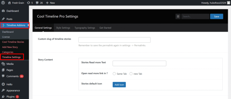 cool-timeline-settings