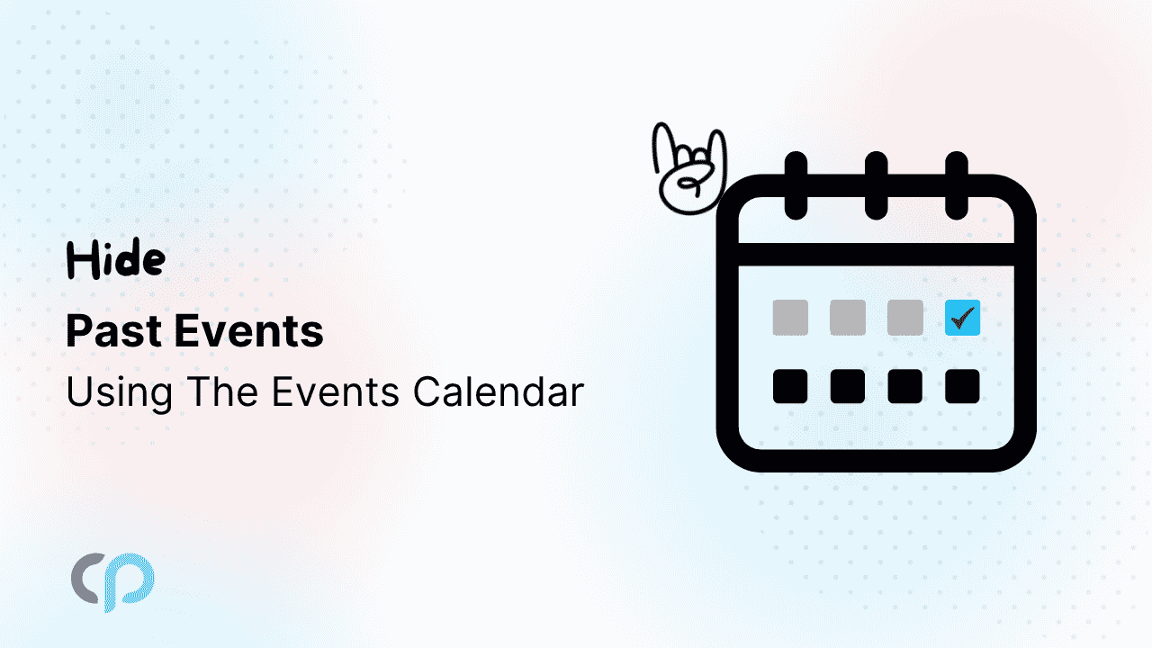 hide past events using events calendar