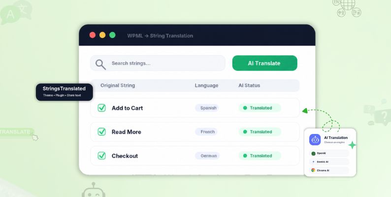 wpml strings translation