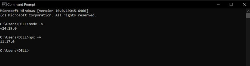 command prompt