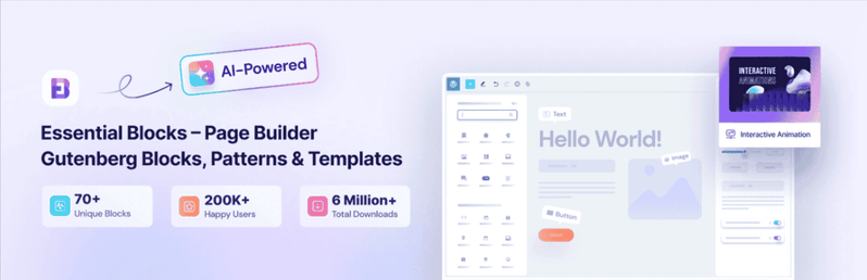 essential blocks plugin