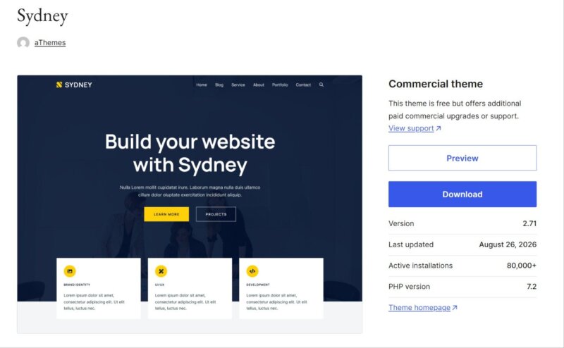 sydney theme